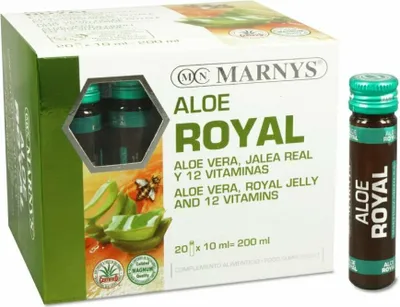 Produktbild von MARNYS Aloe Royal 20x10 ml - Aloe Vera, Gelée Royale und die Vitamine B, C, E, A und D zur Unterstützung der Energie