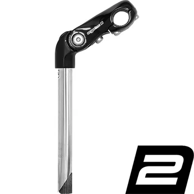 Produktbild von Schaftvorbau 'Kobra Vario' , Durchmesser 25,4/22,2mm, Länge 300/90mm, Edelstahl/Al, Humpert, 33710001