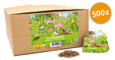 Produktbild von Blumenwiese bienenfreundliches Saatgut für Werbezwecke (500 Stück) | Blumenwiese von FLORTUS