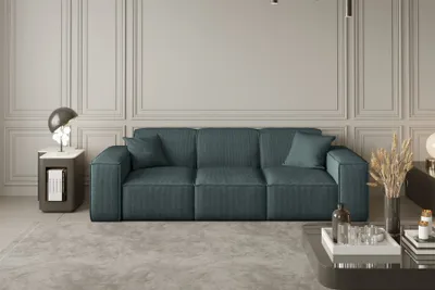 Produktbild von Sofa Designersofa CELES 3-Sitzer in Stoff Scala Petrol