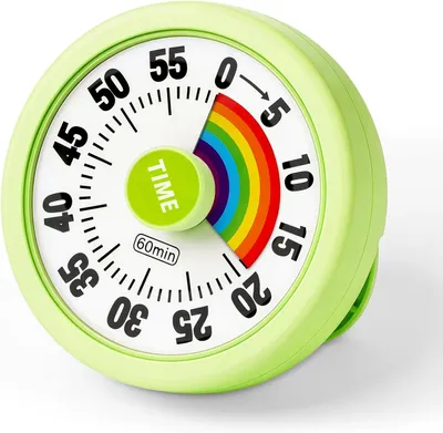 Imagen del producto de Reloj magnético de cocina visual con temporizador de 60 minutos, ideal para niños y adultos