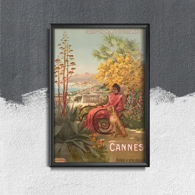 Produktbild von Poster - Canvas - Leinwand - 42 cm x 59,4 cm - Cannes