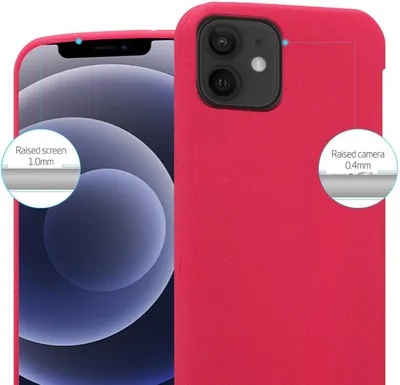 Produktbild von Cadorabo Schutzhülle für Apple iPhone 12 PRO MAX Hülle in Rot Handyhülle TPU Etui Cover Case