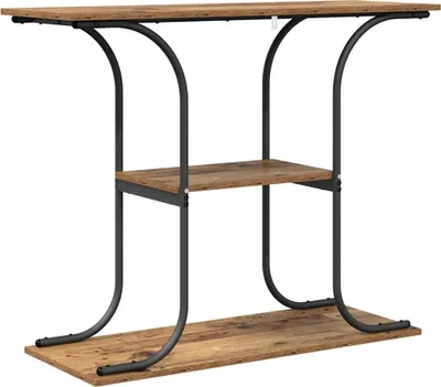 Zdjęcie produktu dla Konsola Stare drewno 101 x 35 x 80,5 cm Materiał drewnopochodny