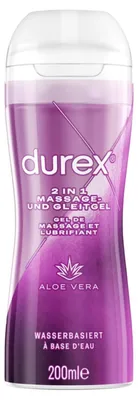 Produktbild von Durex Play 2in1 Massage- & Gleitgel Aloe Vera 200ml