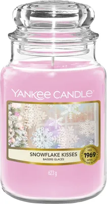 Produktbild von Yankee Candle Snowflake Kisses, Rund, Pink, Rose, Violett, White rose, 150 h, 1 Stück(e)