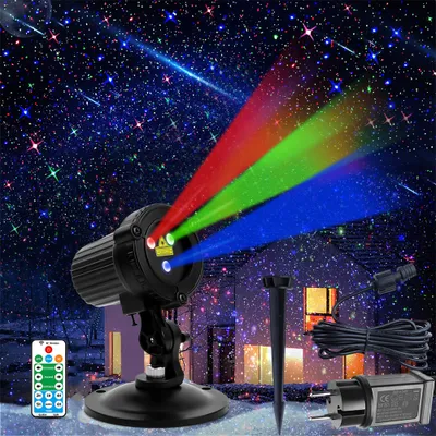 Obrázek produktu pro LED projektor Vánoce venkovní vnitřní IP65 vodotěsný Vánoční dekorace osvětlení party dekorace reflektor projekční lampa zahradní projektor dálkové ovládání