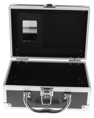 Productafbeelding van Aluminium Make-Up Koffer met Handvat, Zwart