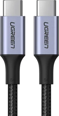Zdjęcie produktu dla Kabel przewód w opocie USB-C - USB-C PD QC FCP 100W 5A 480Mb/s 1.5m - szary
