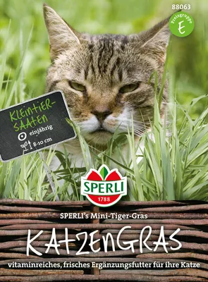 Produktbild von Katzengras Mini-Tiger-Gras | Kleintiersaaten von Sperli [MHD 01/2025]