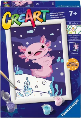 Image de Ravensburger CreArt Peinture sur toile - Axolotl