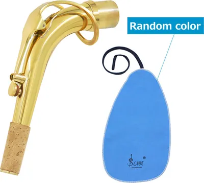 Obrázek produktu pro Ohýbatelný krk pro altový saxofon, mosaz, 24,5 mm, včetně čisticího hadříku, příslušenství pro saxofon