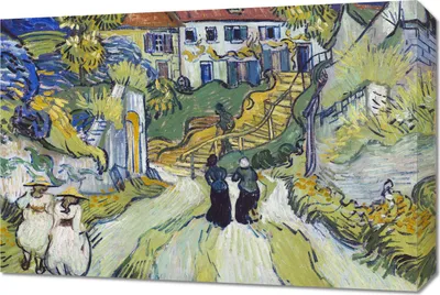 Immagine prodotto di Quadro 60x40 cm Stairway at Auvers, Van Gogh Vintage per il salotto