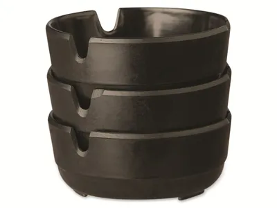 Image de APS Casual Aschenbecher, schwarz, Höhe: 30 mm, ø: 80 mm