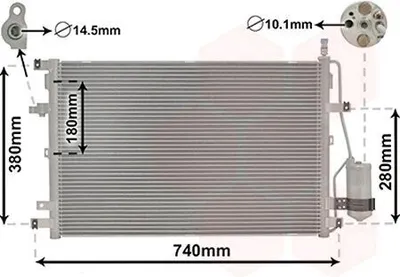 Produktbild von VAN WEZEL 59005158 Kondensator Klimaanlage Klimakondensator für VOLVO XC90 I (275) +Trockner