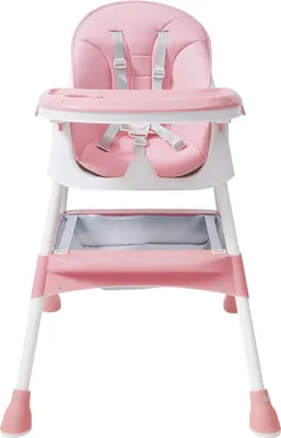 Immagine prodotto di Seggiolone per bambini - Seduta di rialzo - Con vassoio - Plastica - 3-6 anni - Rosa