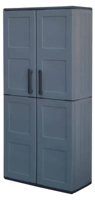 Produktbild von Art Plast F71TP, Grau, Kunststoff, Polypropylen (PP), 4 Regale, 2 Tür(en), 680 mm, 370 mm