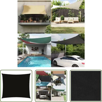 Produktbild von The Living Store Sonnensegel Oxford-Gewebe Rechteckig 2x2,5 m Schwarz