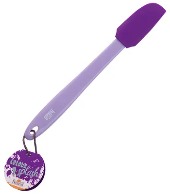 Produktbild von BIRKMANN Mini-Teigschaber, Lila, L 27 x B 3,5 cm, BPA-freies Silikon, Hitzebeständig und Spülmaschine