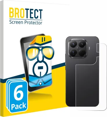 Produktbild von 6x Für Xiaomi 15T Pro (Rückseite) Schutzfolie BROTECT Displayschutz Display Schutz Folie Klar Transparent