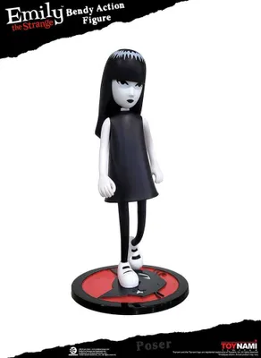 Image de Toynami Emily l'Étrange Figurine Bendy Emily & Mystery Kitty 25 cm