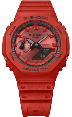 Obrázek produktu pro CASIO G-SHOCK Pánské červené Casio-GA-2100RRB-4AER
