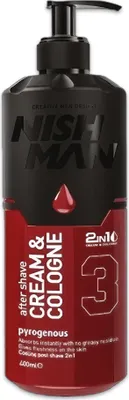 Obrázek produktu pro NISHMAN Krém po holení a kolínská voda 2v1 Pyrogenous 3 400ml voda po holení