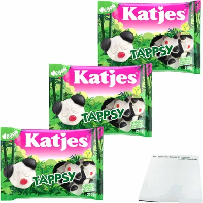 Produktbild von Katjes Tappsy 3er Pack (3x210g Packung) + usy Block