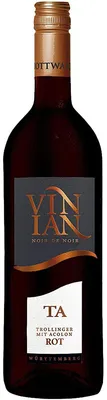 Image de Vinian TA Trollinger avec Acolon demi-sec Bottwartaler Winzer 750ml