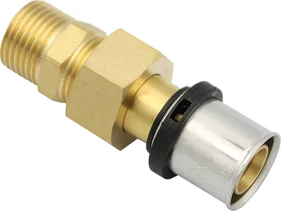 Produktbild von Pressfitting Verschraubung 20x2 mm 1/2 Zoll AG TH Kontur Verbundrohr