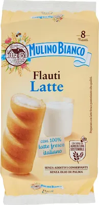 Produktbild von Flauti Latte mit Sahne gefülltes Gebäck 280g - Mulino Bianco