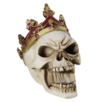 Immagine prodotto di Teschio con  - Halloween, decorazione, statuetta, gotico