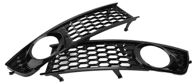 Image de 2 pièces Grille de phares antibrouillard avant pour pare-chocs avant pour Audi A4 B6 2002-2005