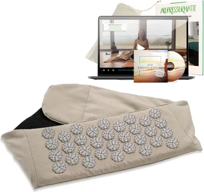 Produktbild von BACKLAxx® Akupressur Gürtel gegen Rückenschmerzen für zu Hause und unterwegs. Rückenschmerzen Gürtel verstellbar bei Verspannungen, Rückengurt Rückenschmerzen, Rückengürtel gegen Schmerzen