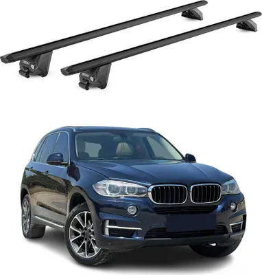 Produktbild von Dachträger Grundtäger für BMW X5 F15 G05 2013-2025 100kg Alu Schwarz 2 tlg ABE