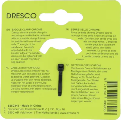Zdjęcie produktu dla Pasek do siodełka Dresco Chrome