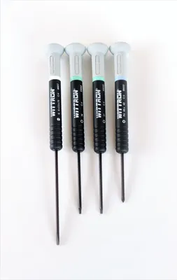 Image de WITTRON Jeu de tournevis 4 pièces cruciforme, à fente, Torx, pour mécanicien de précision, professionnel