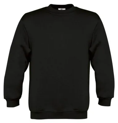 Produktbild von B&C - Sweatshirt für Kinder angesetzte Ärmel LT1932 (128) (Schwarz)