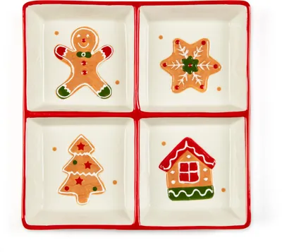 Image de Excelsa Plat de service Wonderful Ginger Céramique Multicolore