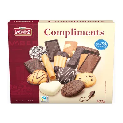 Produktbild von Lambertz Gebäckmischung Compliments Gebäck- und Waffelstückchen 500g