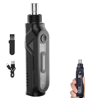 Produktbild von Elektrischer Nasenhaartrimmer, hautfreundliche Edelstahl Klinge, leise, USB-C wiederaufladbar, 360° Präzisionstrimmer, waschbar, kompakt