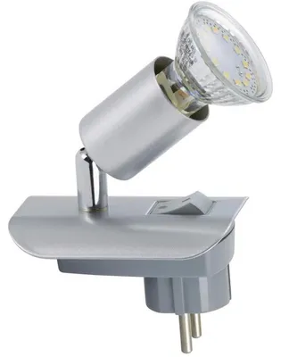 Produktbild von Briloner  Clip LED Steckdosenlampe Schwenkbar Spot Silberfarbig