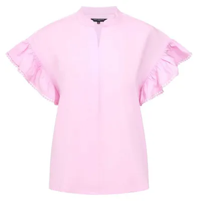 Produktbild von French Connection - Bluse für Damen, Rüschen GT58235 (34 DE) (Pink)