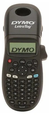Produktbild von DYMO LetraTag LT-100H Beschriftungsgerät Handgerät | Tragbares Etikettiergerät mit ABC Tastatur | blau | Ideal fürs Büro oder zu Hause | Schwarz, ABC, Farbe, Schwarz