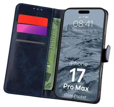 Produktbild von Bizon Case Pocket Apple iPhone 17 Pro Max marineblau