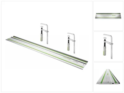 Produktbild von Festool FS 1400/2 Führungsschiene 1400 mm ( 491498 ) + 2x FSZ 120 Schraubzwinge ( 489570 )