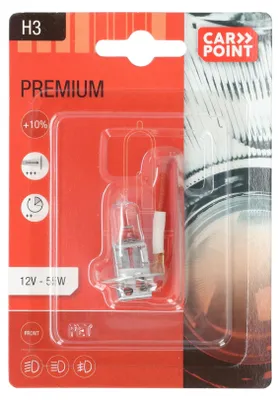 Produktbild von Carpoint Premium Autolampe H3 12V 55W