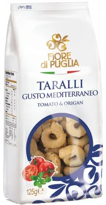 Produktbild von Taralli gusto mediterraneo Tomate&Origano 125g - Fiore di Puglia