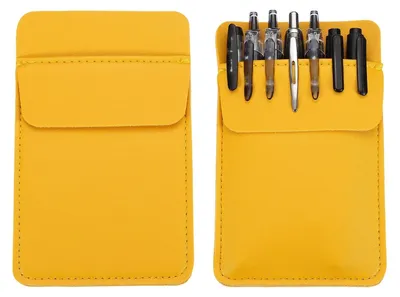 Productafbeelding van Solidchoice - Leren Zakbeschermer Set van 2 voor Pennen en Organizers