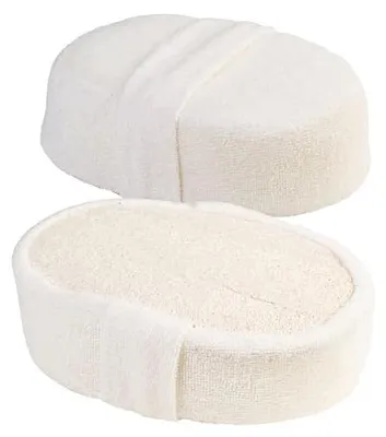 Zdjęcie produktu dla Gąbka luffa naturalna złuszczająca do ciała zestaw 2 sztuki